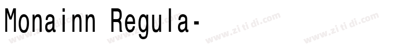 Monainn Regula字体转换